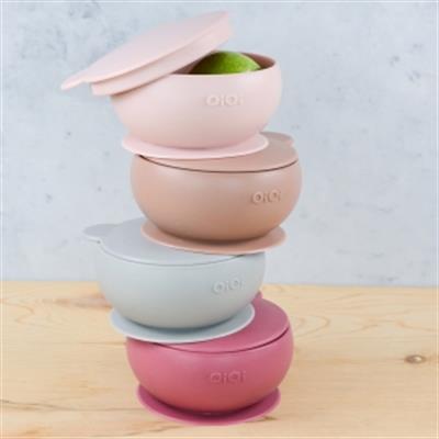 Oioi Kapaklı Kase Bordo (6Ay+)