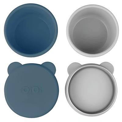 Kase...Mini Bites - Deep Blue / Powder Grey