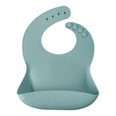 Oioi Silikon Basics Önlük Aqua Green (6Ay+)