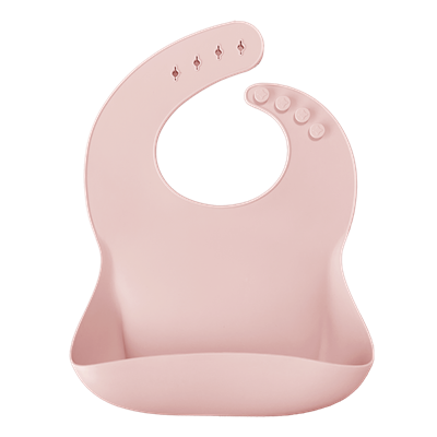 Oioi Silikon Basics Önlük Pinky Pink (6Ay+)