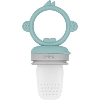 Oioi Silikon Püre Sebze Ve Meyve Emziği Aqua Green / Powder Grey 6+ Ay