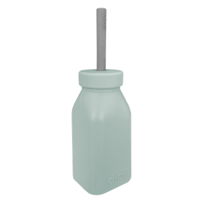 Oioi Şişe + Pipet River Green-Powder Grey (6Ay+)