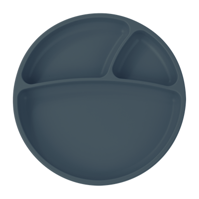 Oioi Vakum Tabanlı Silikon Tabak Porsiyon Deep Blue (6Ay+)