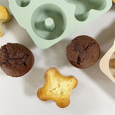 Oioi Xoxo Muffin Kalıp 2 Li Bubble Deep Blue-Powder Grey