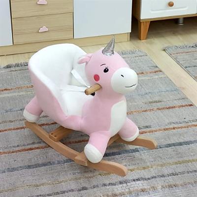 Peluş  Ahşap Sallanır Unicorn