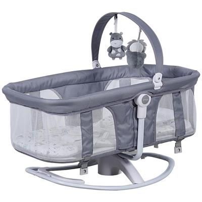 Prego 4086 Yummy Portbebeli Müzikli Elektrikli Sallanabilir Beşik Gri