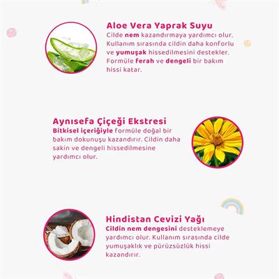 Baby Icon Doğal Vegan Çilekli Çiçek Şekilli Köpük El Sabunu - 350 ml