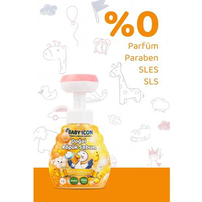 Baby Icon Doğal Vegan Muzlu Çiçek Şekilli Köpük El Sabunu - 350 ml