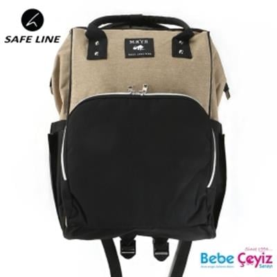 Safe Line Sırt Çantası (Siyah-Kahve)