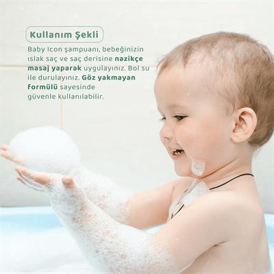 Baby ıcon Organik Vegan Saç ve Vücut Bebek Şampuanı 500 ml