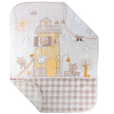 Sebi Kabartmalı Peluş Bebek Battaniyesi (100x120)