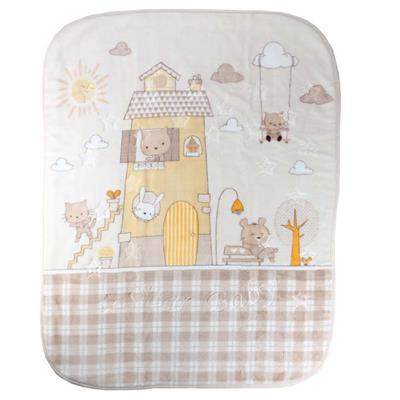 Sebi Kabartmalı Peluş Bebek Battaniyesi (100x120)