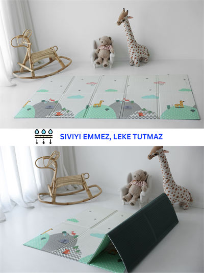 Oyun Matı...Katlanabilir Bulutlar Dağlar 200*130*1