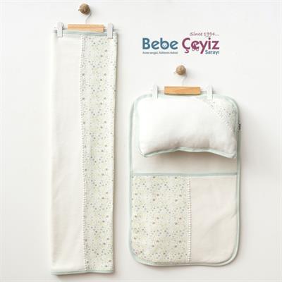 Alt Açma...3lü Wafıl Çiçekli ( Mint )