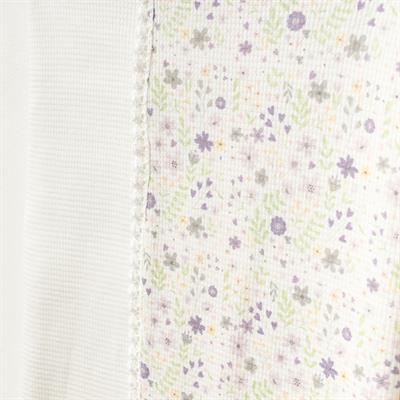 Alt Açma...3lü Wafıl Çiçekli ( Ekru )