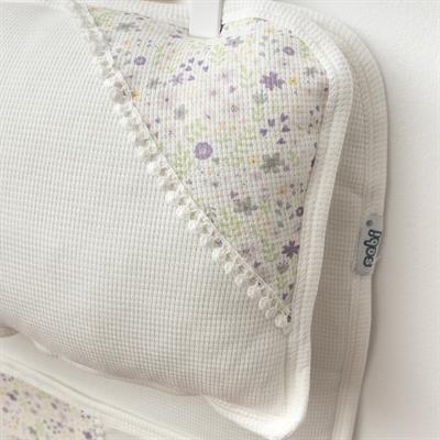 Alt Açma...3lü Wafıl Çiçekli ( Ekru )