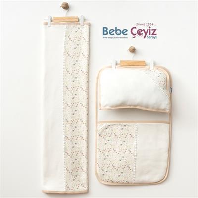 Alt Açma...3lü Wafıl Çiçekli ( Bej )