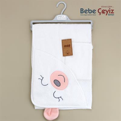 Banyo Havlusu...Ayı ( Somon )