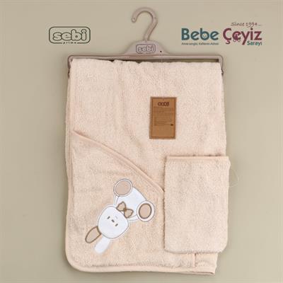 Havlu...Ayı Desen Bej