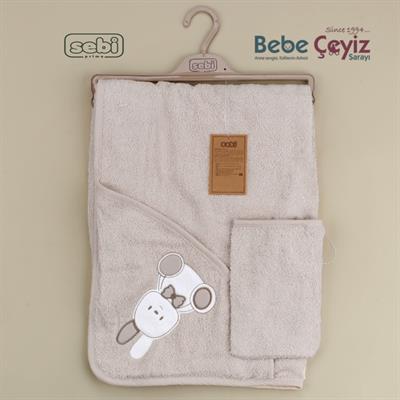 Havlu...Ayı Desen Gri