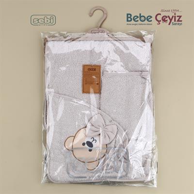 Havlu...Ayı Desen Gri