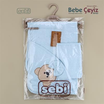 Havlu...Ayı Desen Mavi