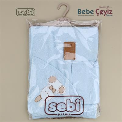 Havlu...Ayı Desen Mavi