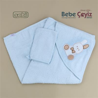 Havlu...Ayı Desen Mavi