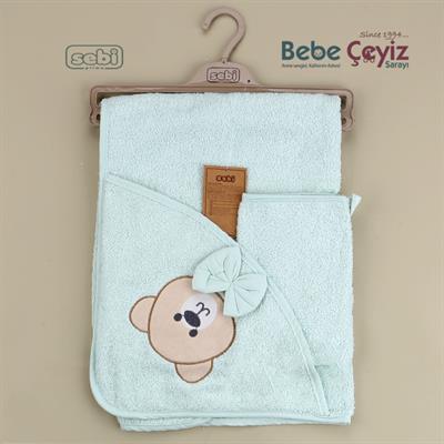 Havlu...Ayı Desen Mint Yeşili