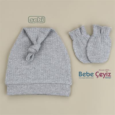 Şapka...Bağlamalı Ve Eldivenli ( Antrasit )