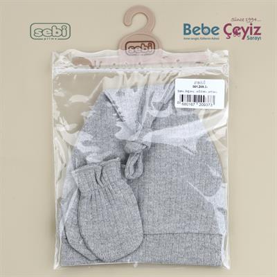 Şapka...Bağlamalı Ve Eldivenli ( Antrasit )