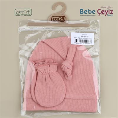 Şapka...Bağlamalı Ve Eldivenli ( Kiremit )