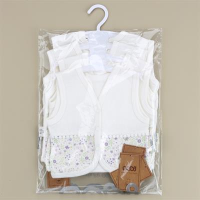 Yelek...Çiçekli ( Ekru )