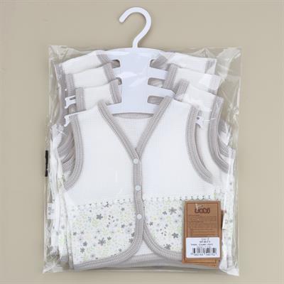 Yelek...Çiçekli ( Gri )