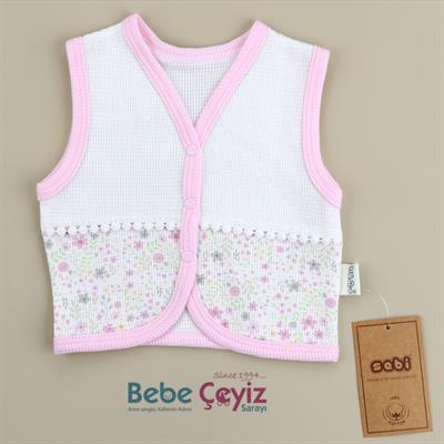 Yelek...Çiçekli ( Pembe )