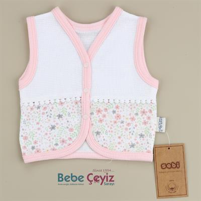 Yelek...Çiçekli ( Somon )