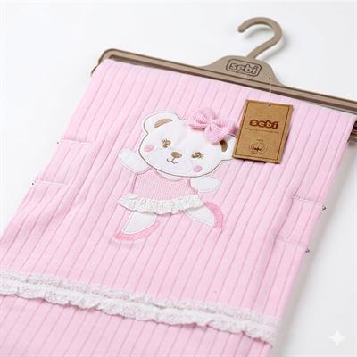 SEBİ PRİME Dantelli Battaniye ( Pembe )