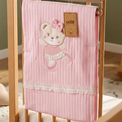 SEBİ PRİME Dantelli Battaniye ( Pembe )