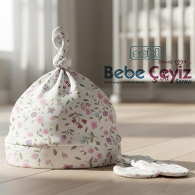 SEBİ PRİME Desenli Bağlamalı Şapka Eldiven 