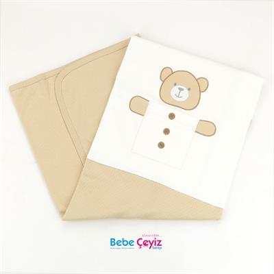 SEBİ PRİME Düğmeli Ayıcık Battaniye