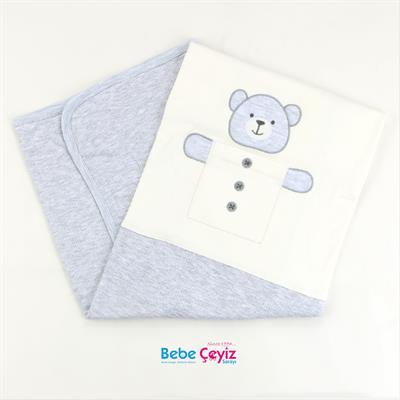 SEBİ PRİME Düğmeli Ayıcık Battaniye