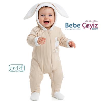 Sebi Elyaflı Kapüşonlu Tulum