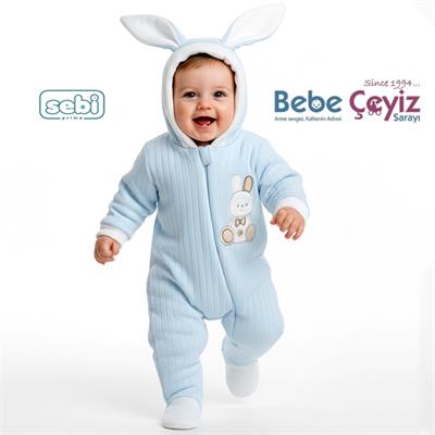 Sebi Elyaflı Kapüşonlu Tulum