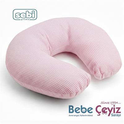 Emzirme Minderi...Waffle Pembe