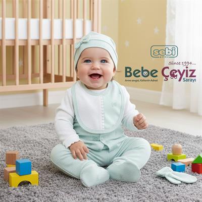 SEBİ PRİME Fiyonk Desenli 5li Hastane Çıkışı ( Mint ) ( 0-3 Ay )