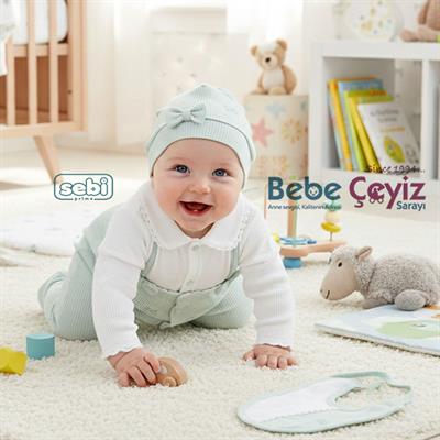 SEBİ PRİME Fiyonk Desenli 5li Hastane Çıkışı ( Mint ) ( 0-3 Ay )