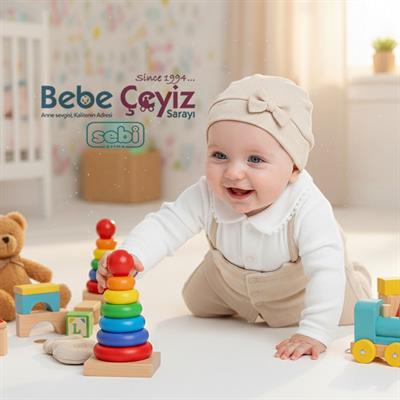 SEBİ PRİME Fiyonk Desenli 5li Hastane Çıkışı ( Bej ) ( 0-3 Ay )