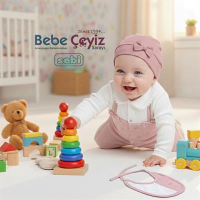 SEBİ PRİME Fiyonk Desenli 5li Hastane Çıkışı ( Gül Kurusu ) ( 0-3 Ay )