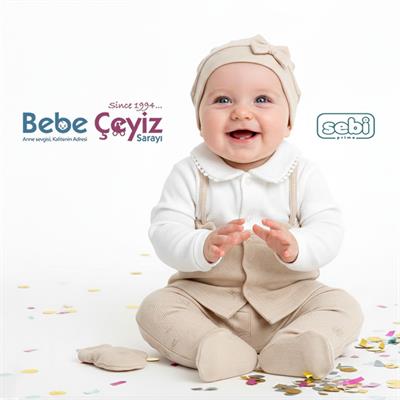 SEBİ PRİME Fiyonk Desenli 5li Hastane Çıkışı ( Bej ) ( 0-3 Ay )