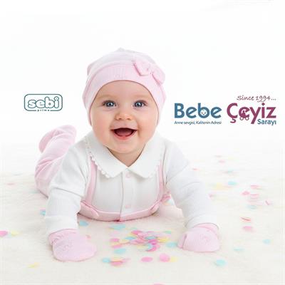 SEBİ PRİME Fiyonk Desenli 5li Hastane Çıkışı ( Pembe ) ( 0-3 Ay )
